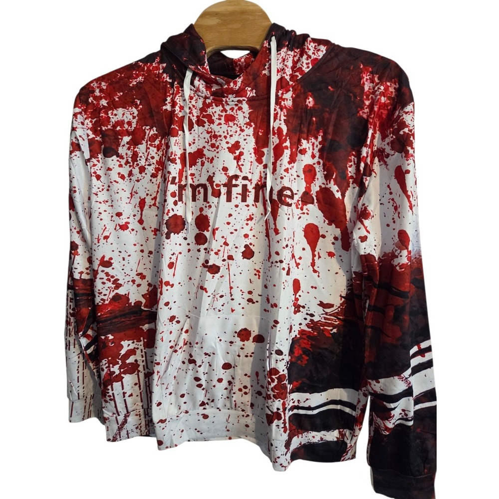I am fine bloody hoodie size‎ 4XL Halloween custom